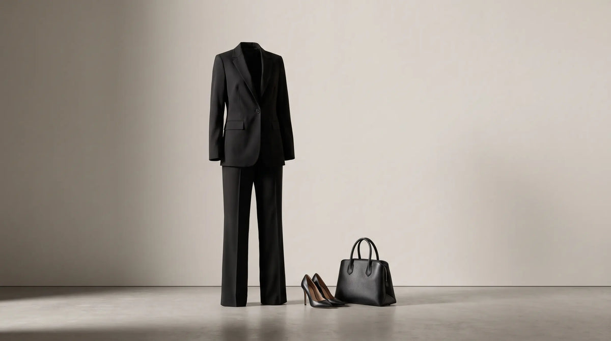 Comment porter un tailleur pantalon noir