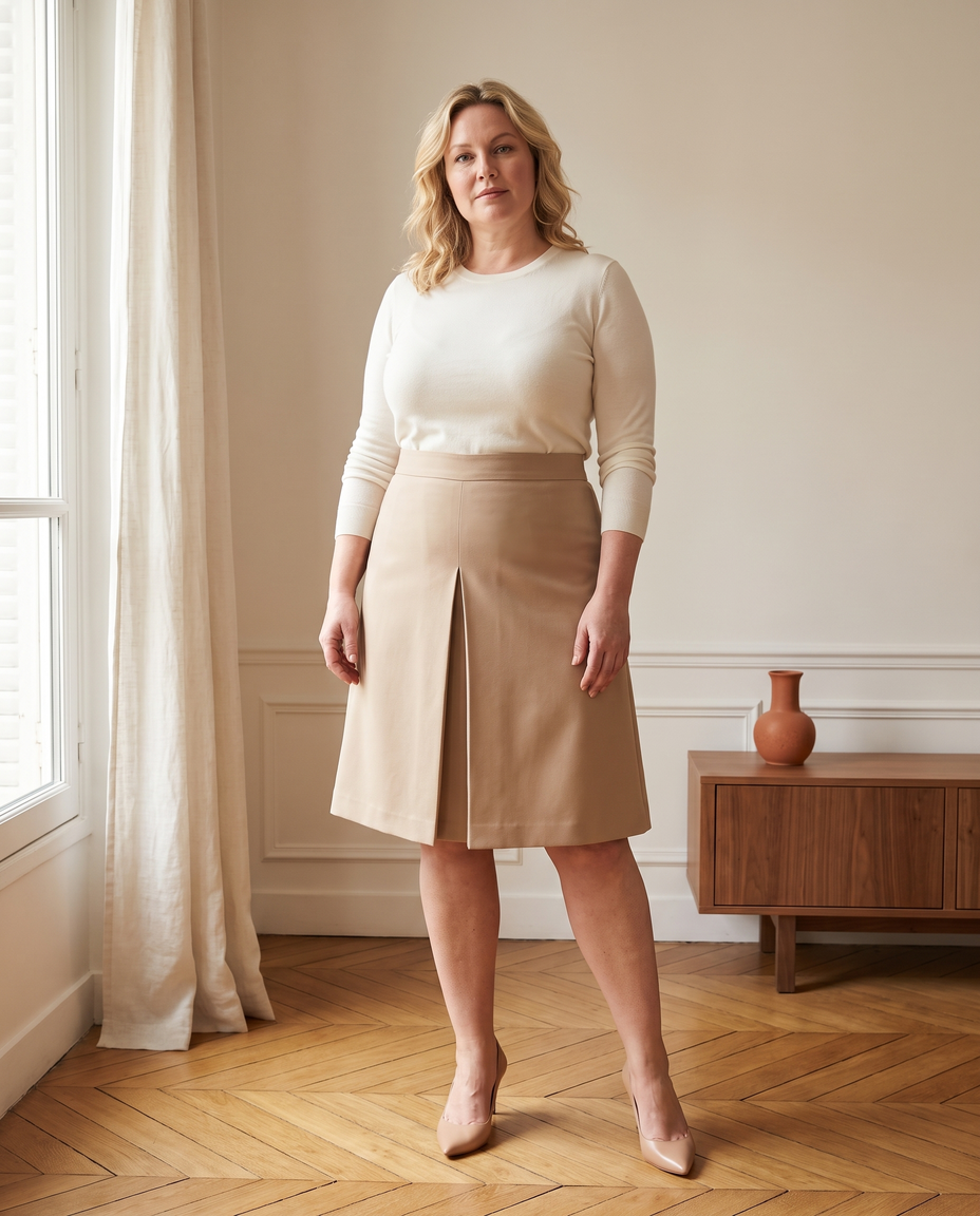 Tailleur jupe femme grande taille - Lonamy