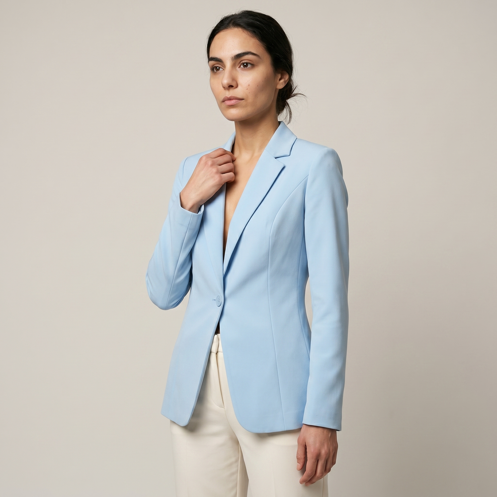 Blazer ajusté femme Livia bleu ciel - Lonamy