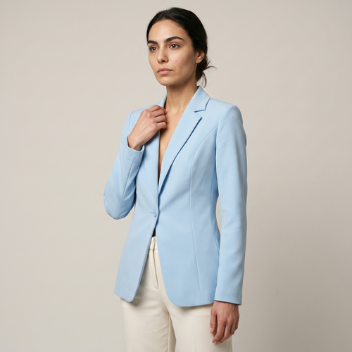 Blazer ajusté femme Livia bleu ciel - Lonamy