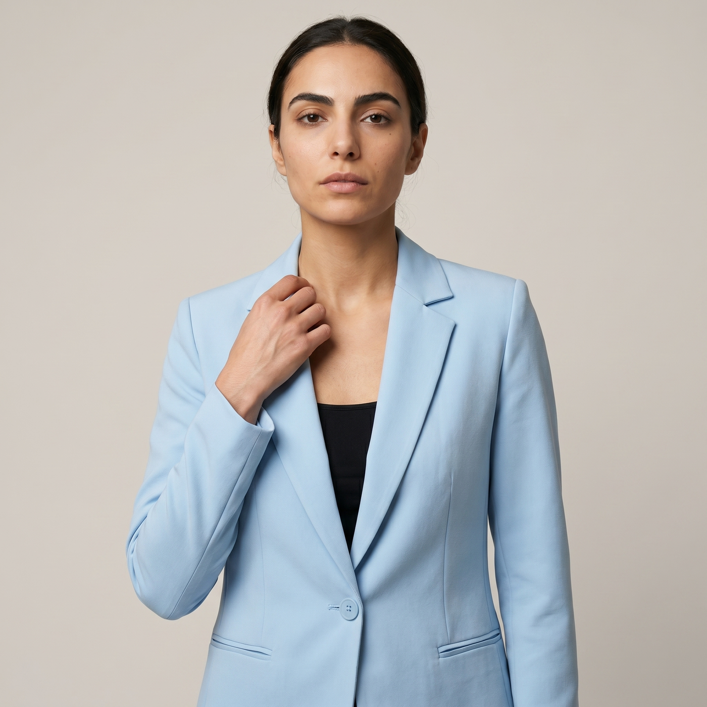 Blazer ajusté livia bleu ciel