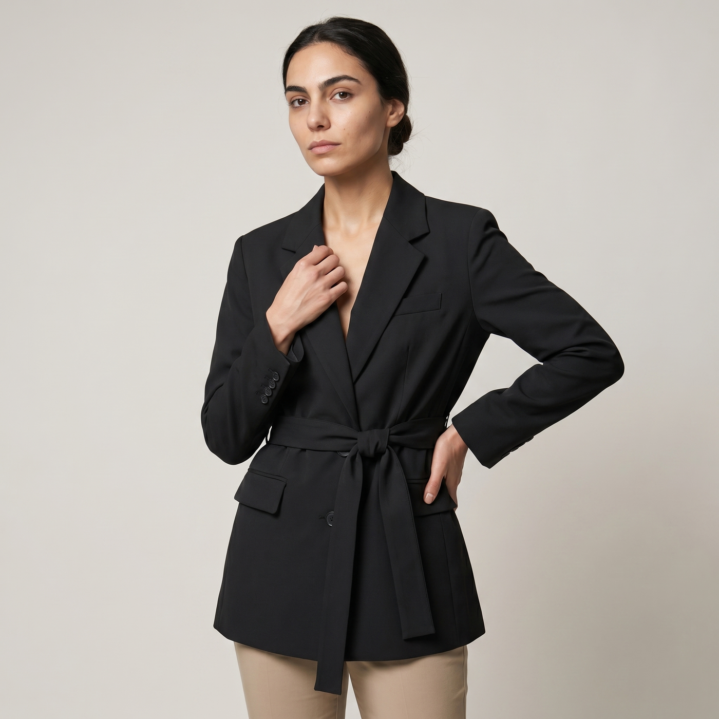 Blazer ceinturé gaia