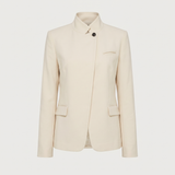 Blazer col officier asymétrique elise