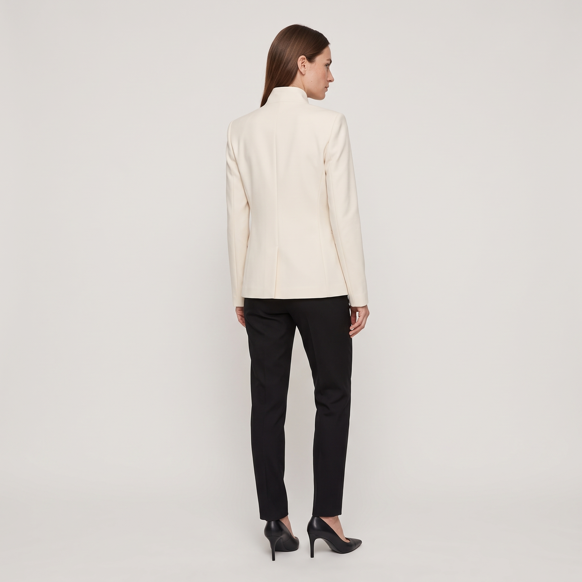 Blazer col officier asymétrique elise