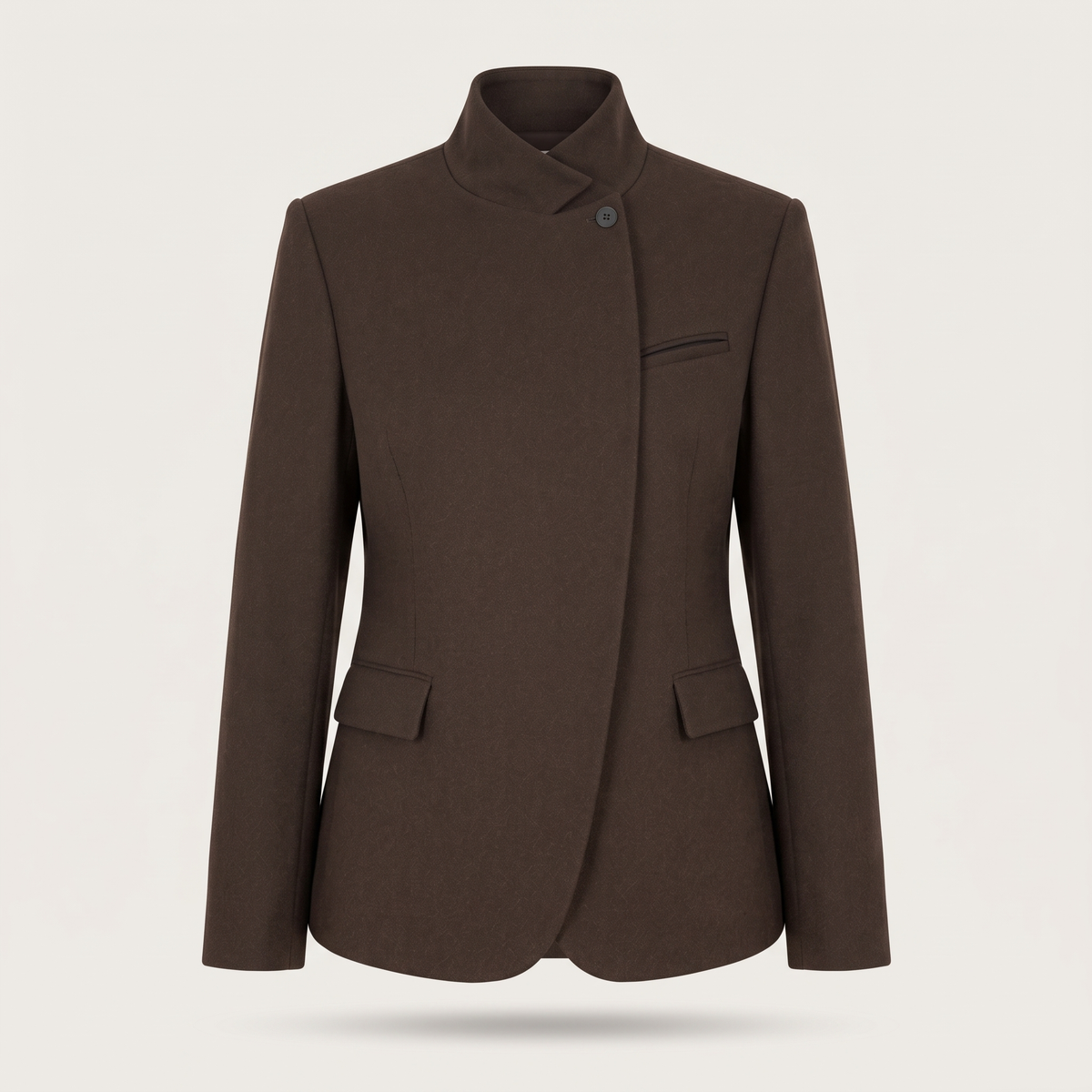Blazer col officier asymétrique elise