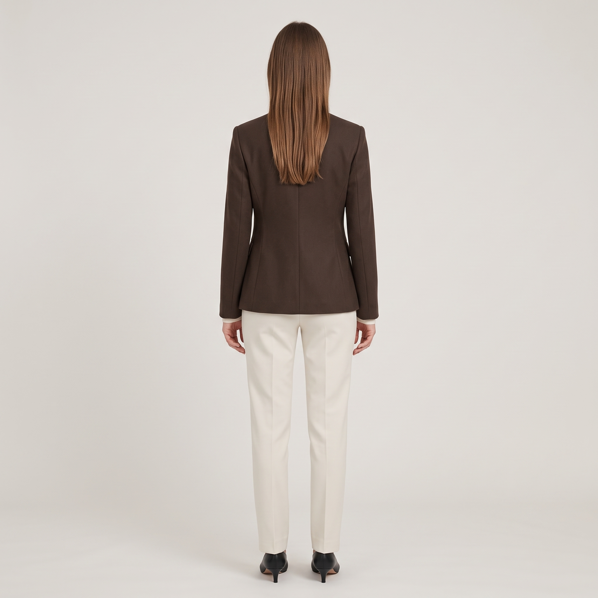 Blazer col officier asymétrique elise
