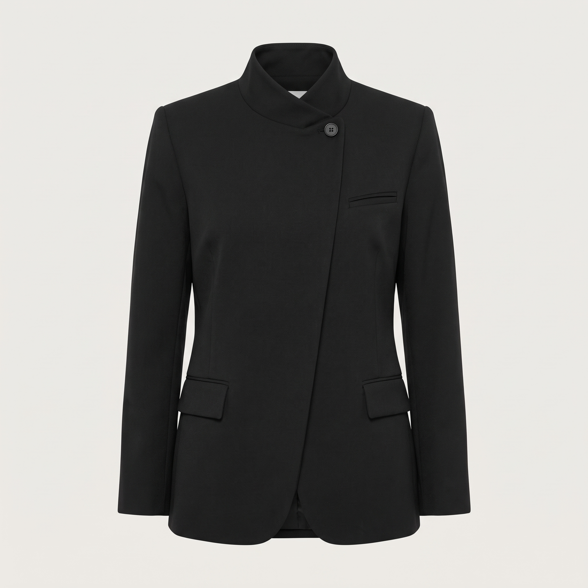 Blazer col officier asymétrique elise