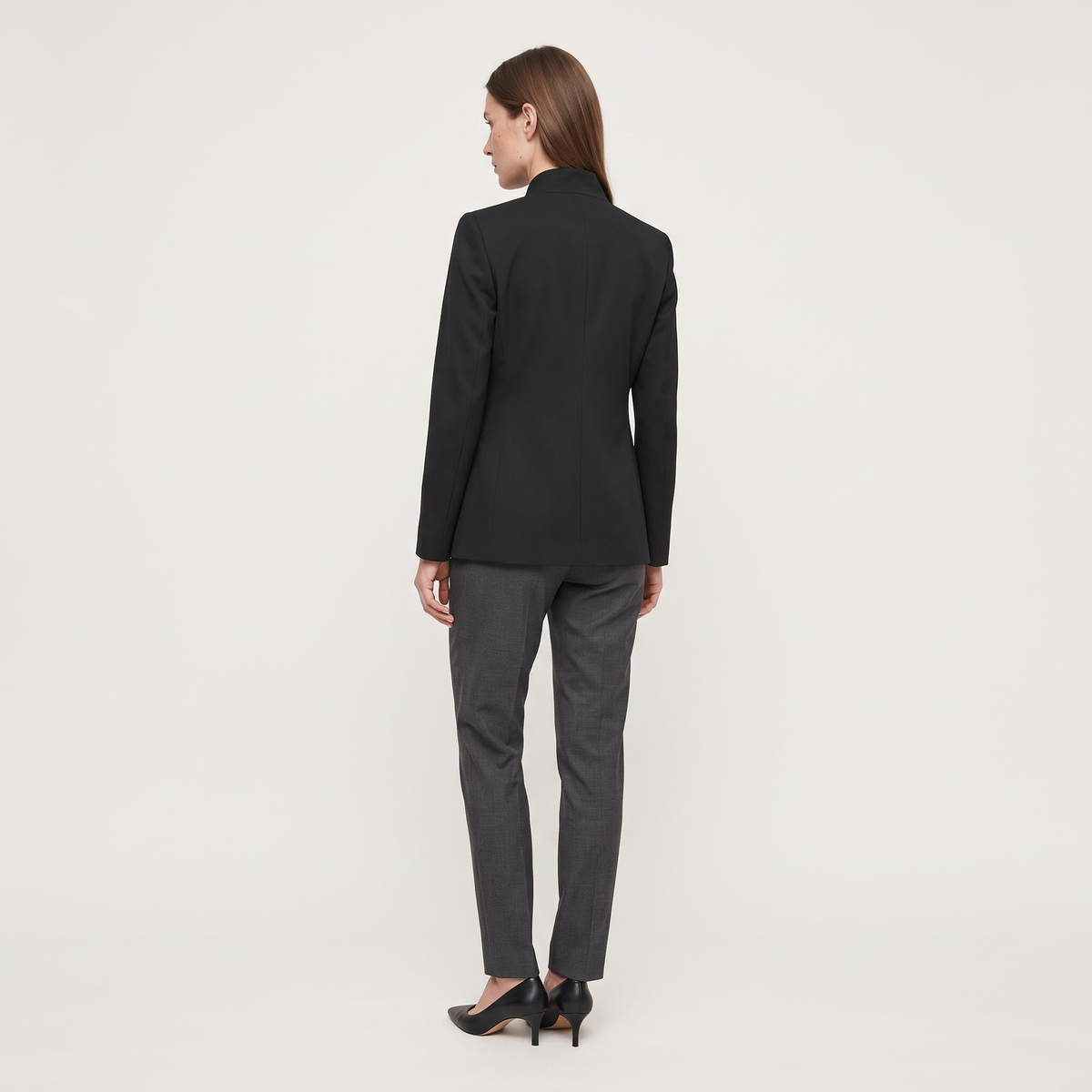 Blazer col officier asymétrique elise