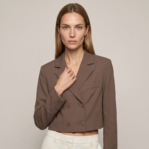 Blazer court croisé femme Mae - Lonamy