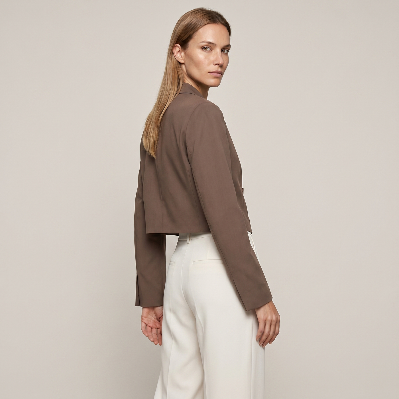 Blazer court croisé mae