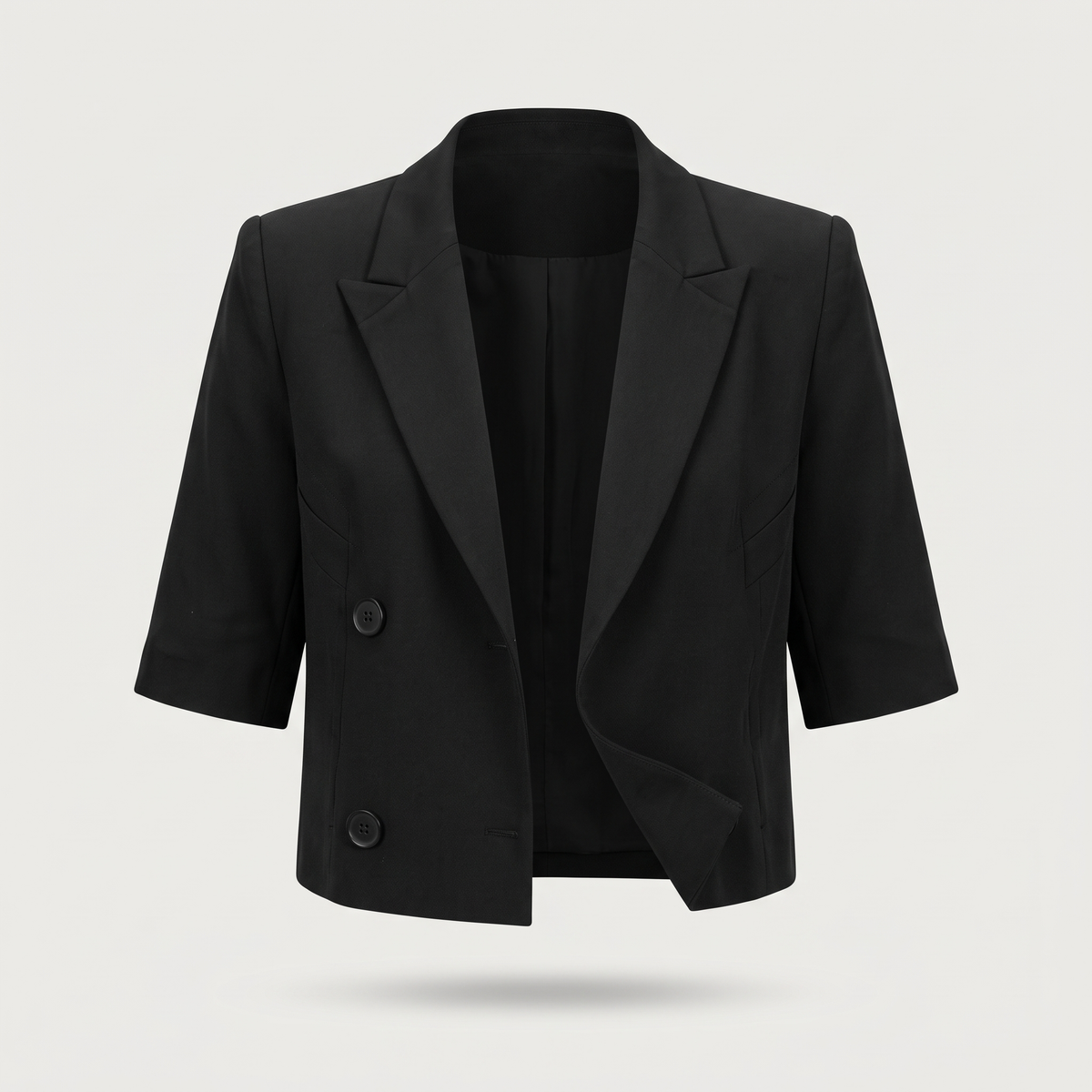 Blazer court noir manches courtes tiphaine
