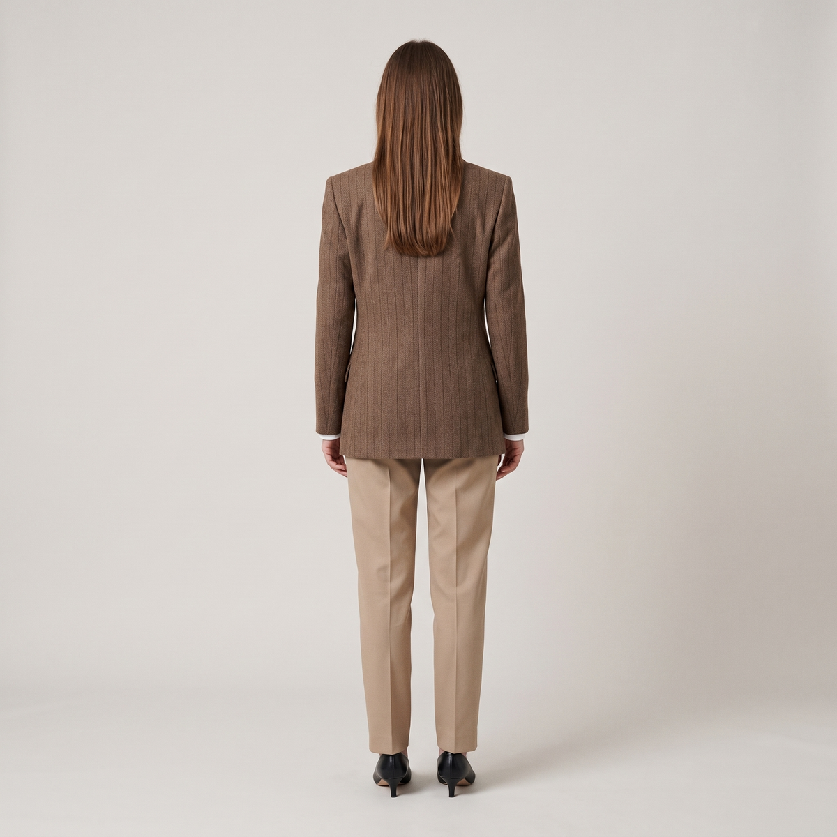 Blazer croisé marron eugénie