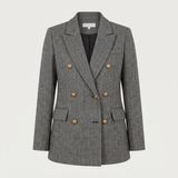 Blazer croisé chevron gris louise