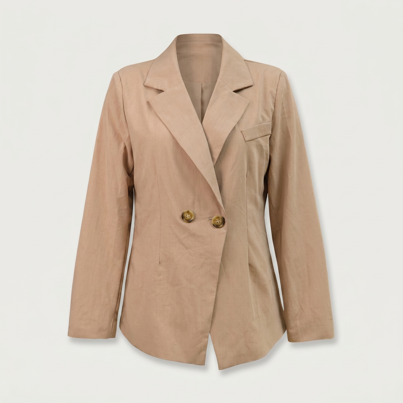 Blazer croisé olivia camel