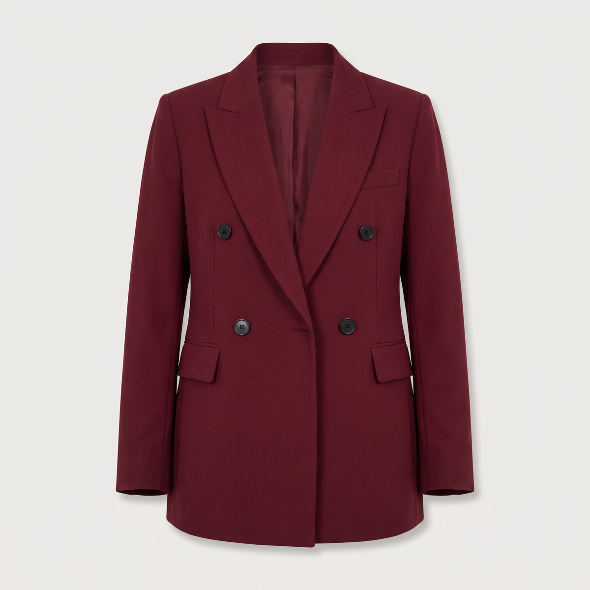 Blazer croisé bordeaux roxane