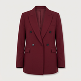 Blazer croisé bordeaux roxane