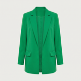 Blazer long vert émeraude flavie