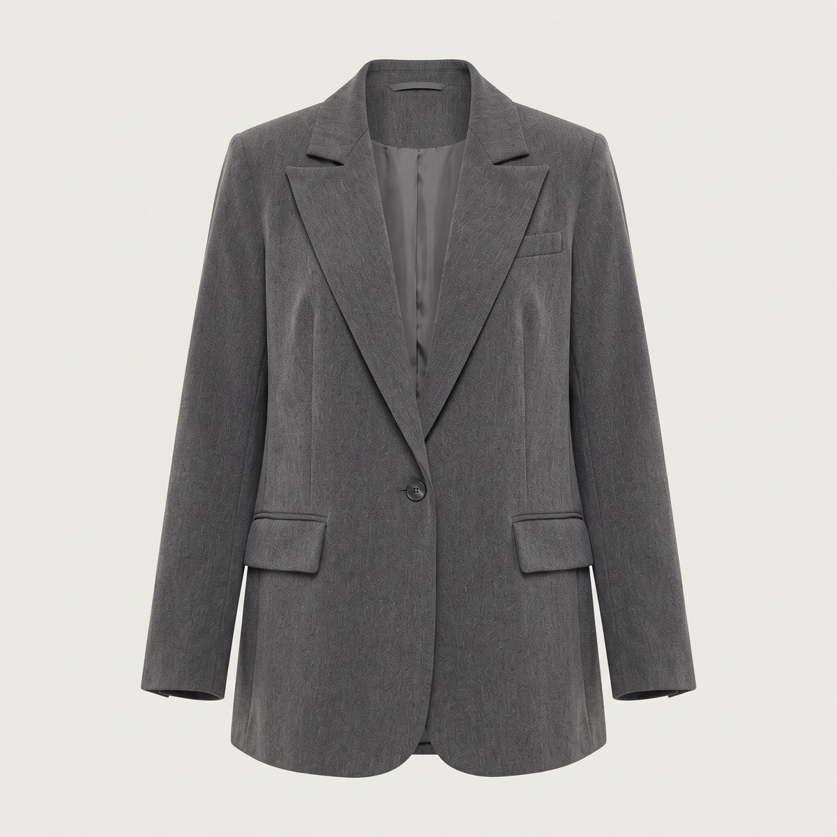 Blazer oversize gris chiné ninon