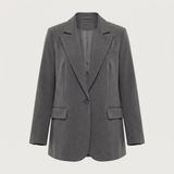 Blazer oversize gris chiné ninon