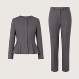 Ensemble tailleur pantalon à basque aurélia