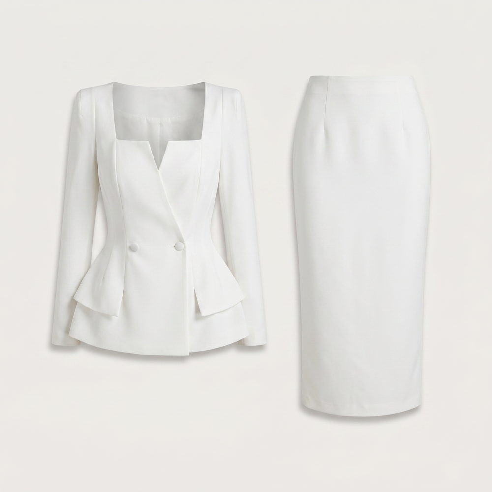 Ensemble tailleur femme Iris veste et jupe - Lonamy
