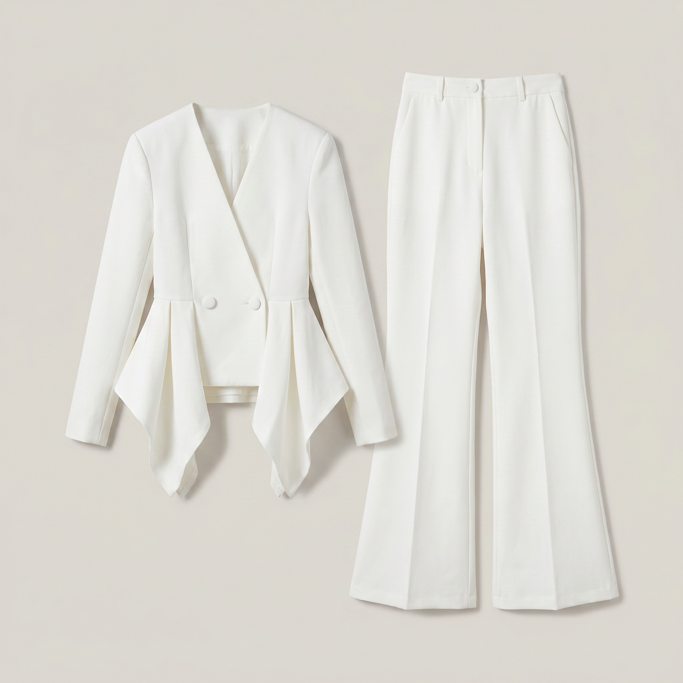Ensemble péplum lys blanc