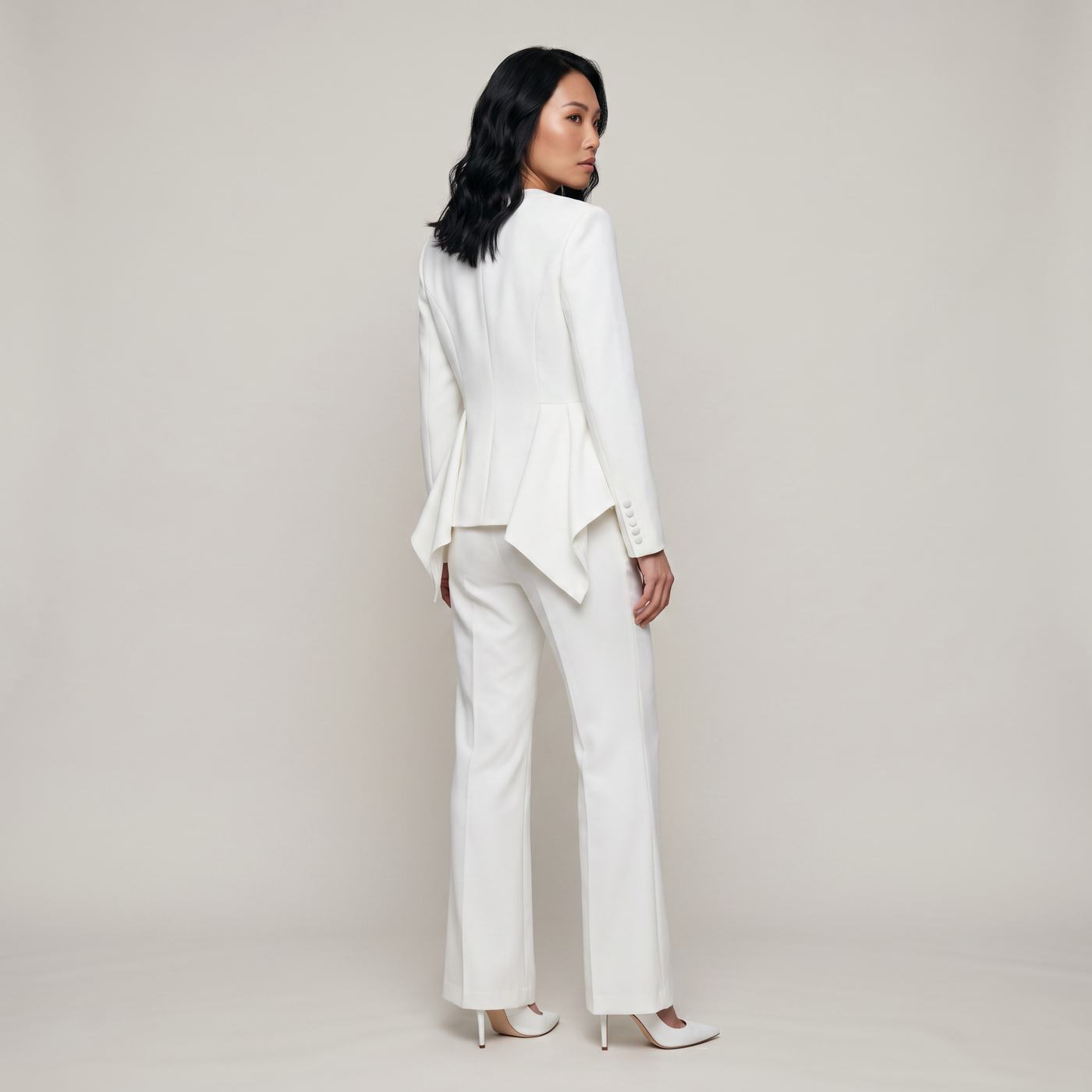 Ensemble péplum lys blanc