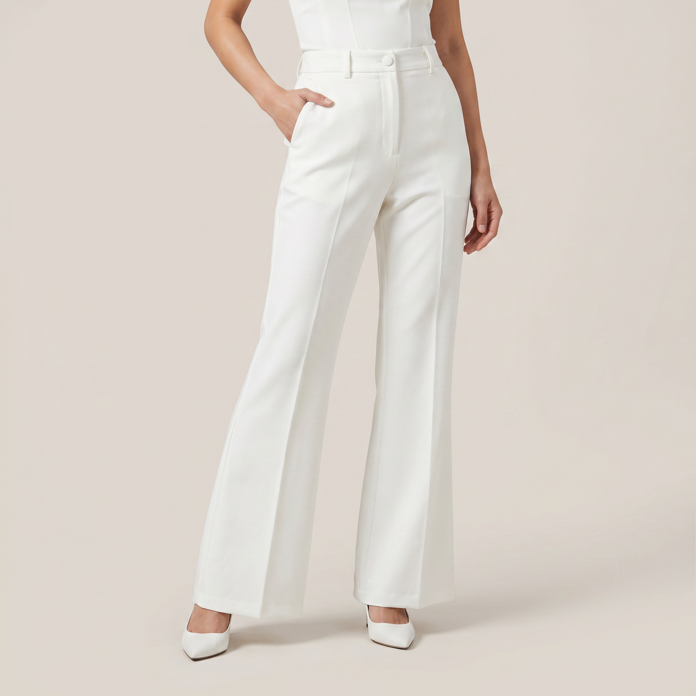 Ensemble péplum lys blanc