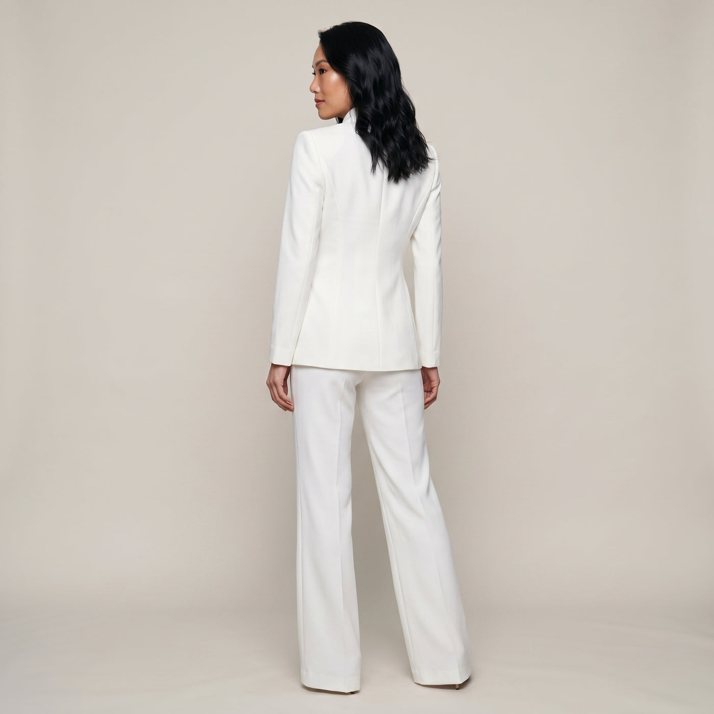 Ensemble tailleur blanc camille