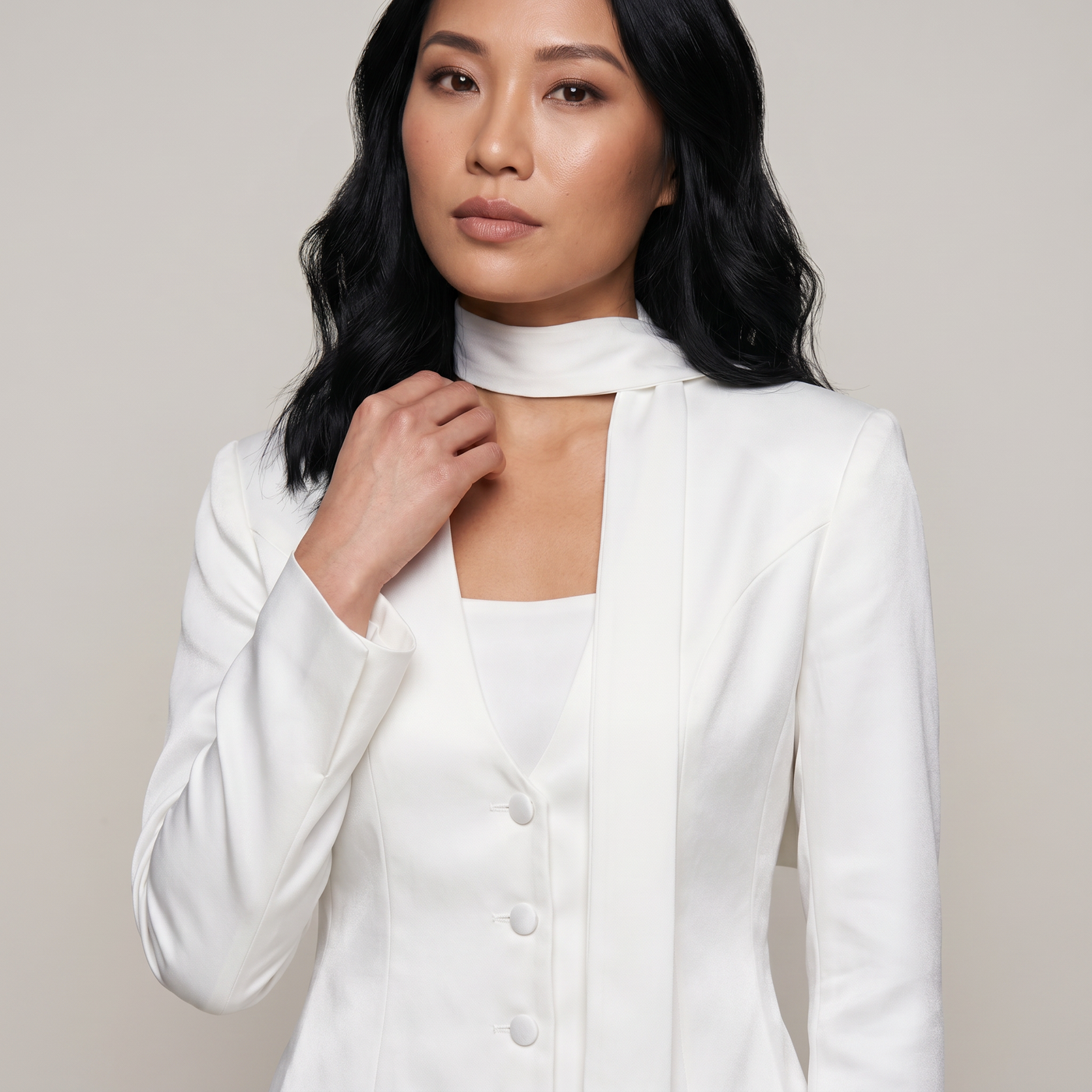 Ensemble tailleur blanc eden