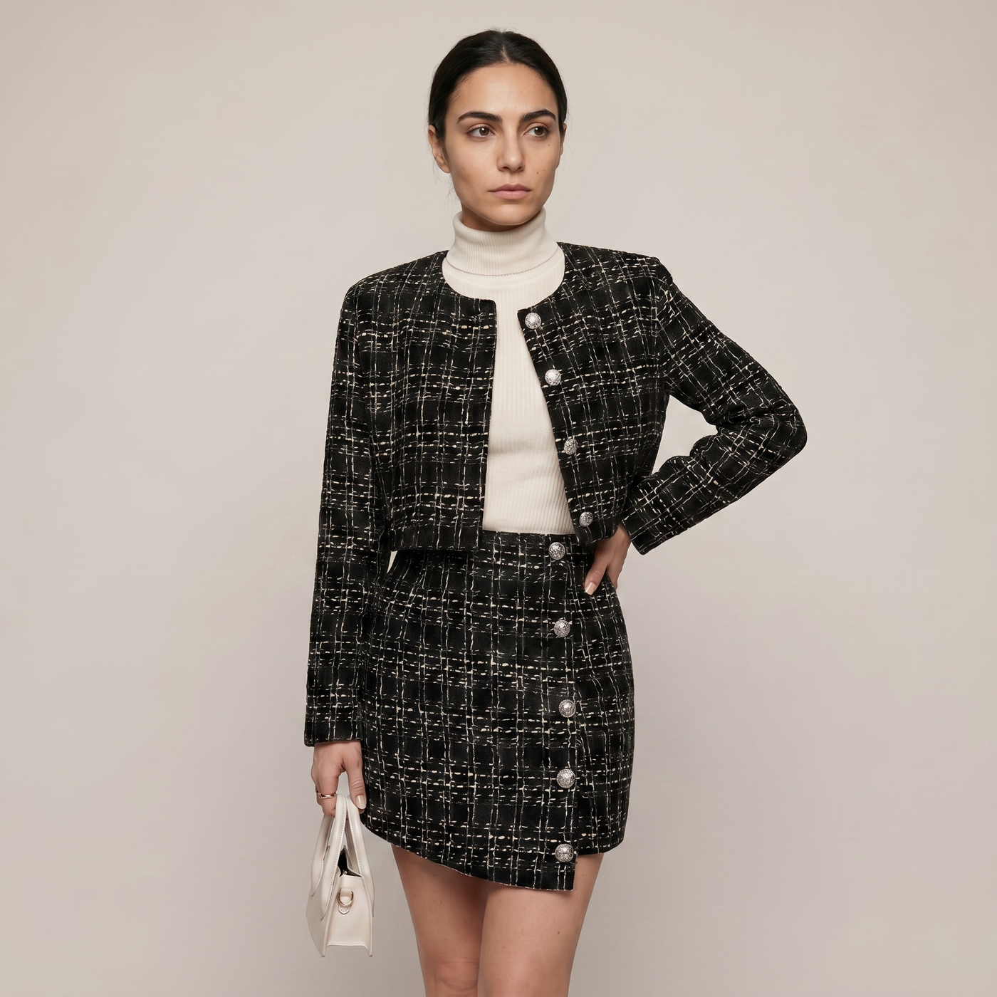 Ensemble tweed deux pièces lola