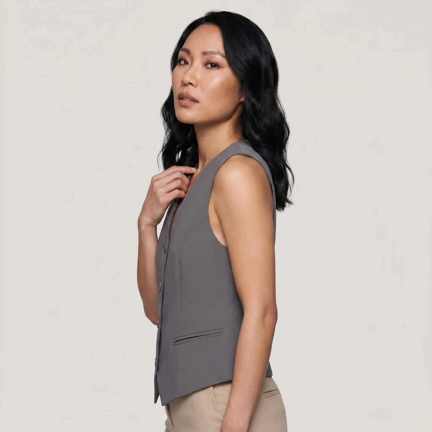 Gilet ajusté suzon