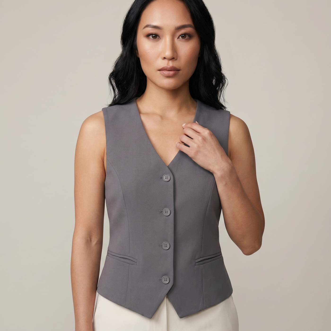 Gilet ajusté suzon