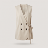 Gilet tailleur croisé à liens arielle