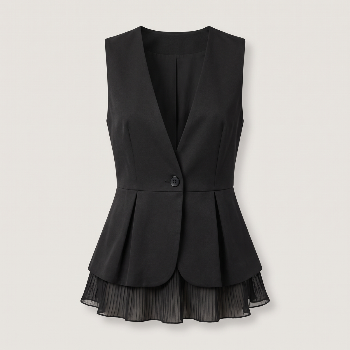 Gilet tailleur à basque charlotte