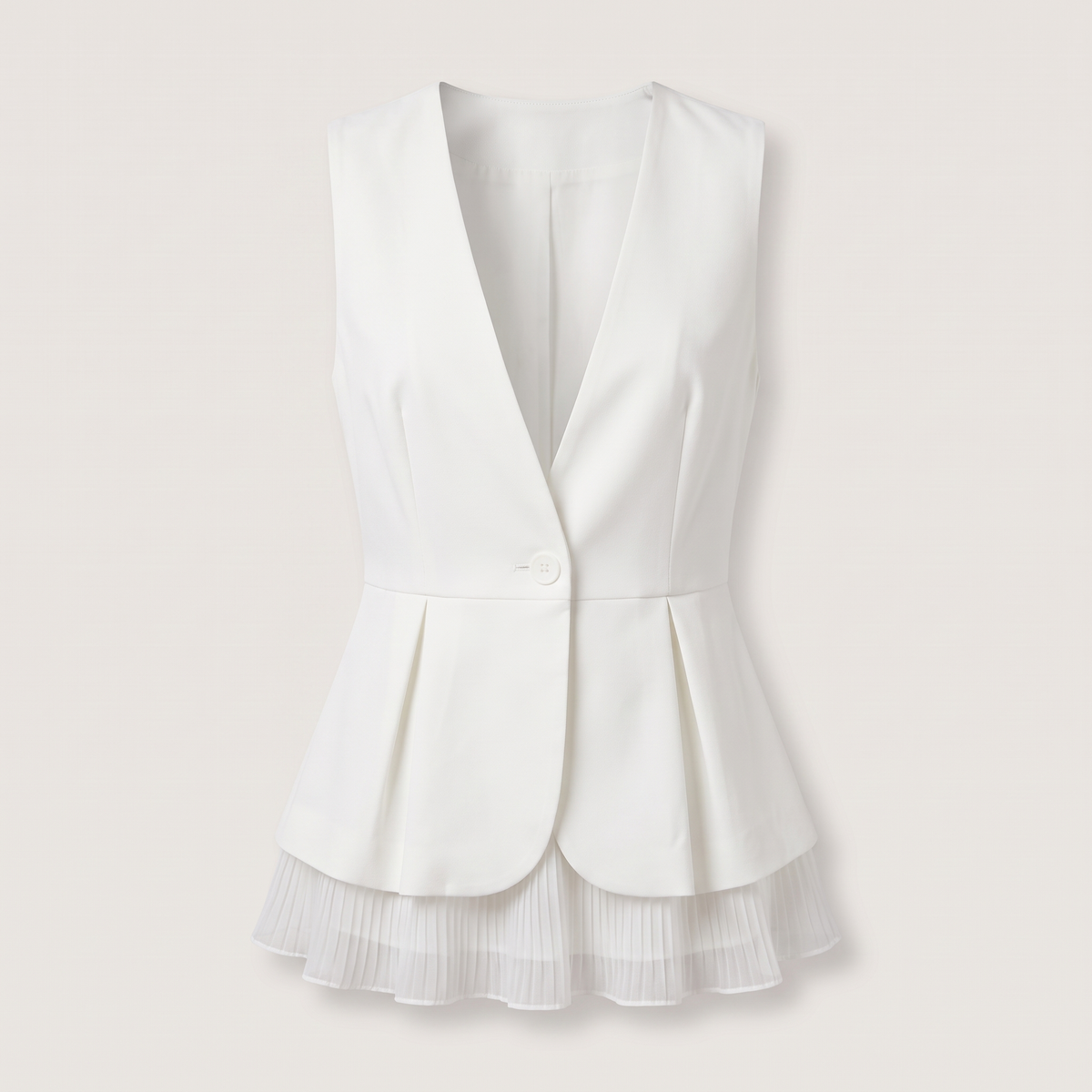 Gilet tailleur à basque charlotte