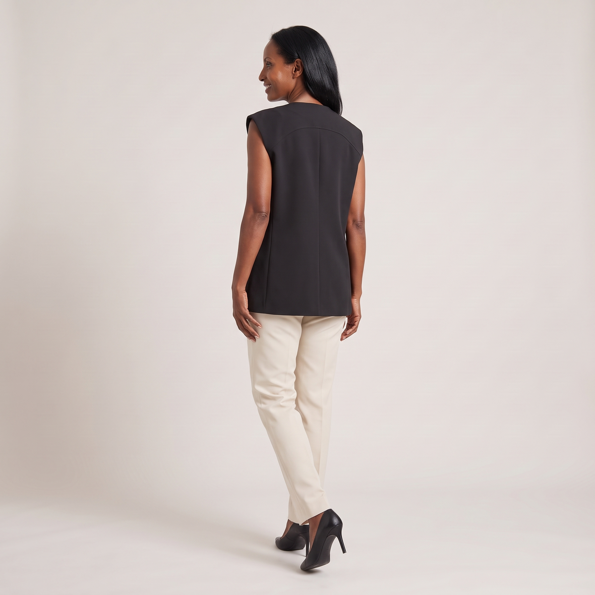 Gilet tailleur sans manches marianne