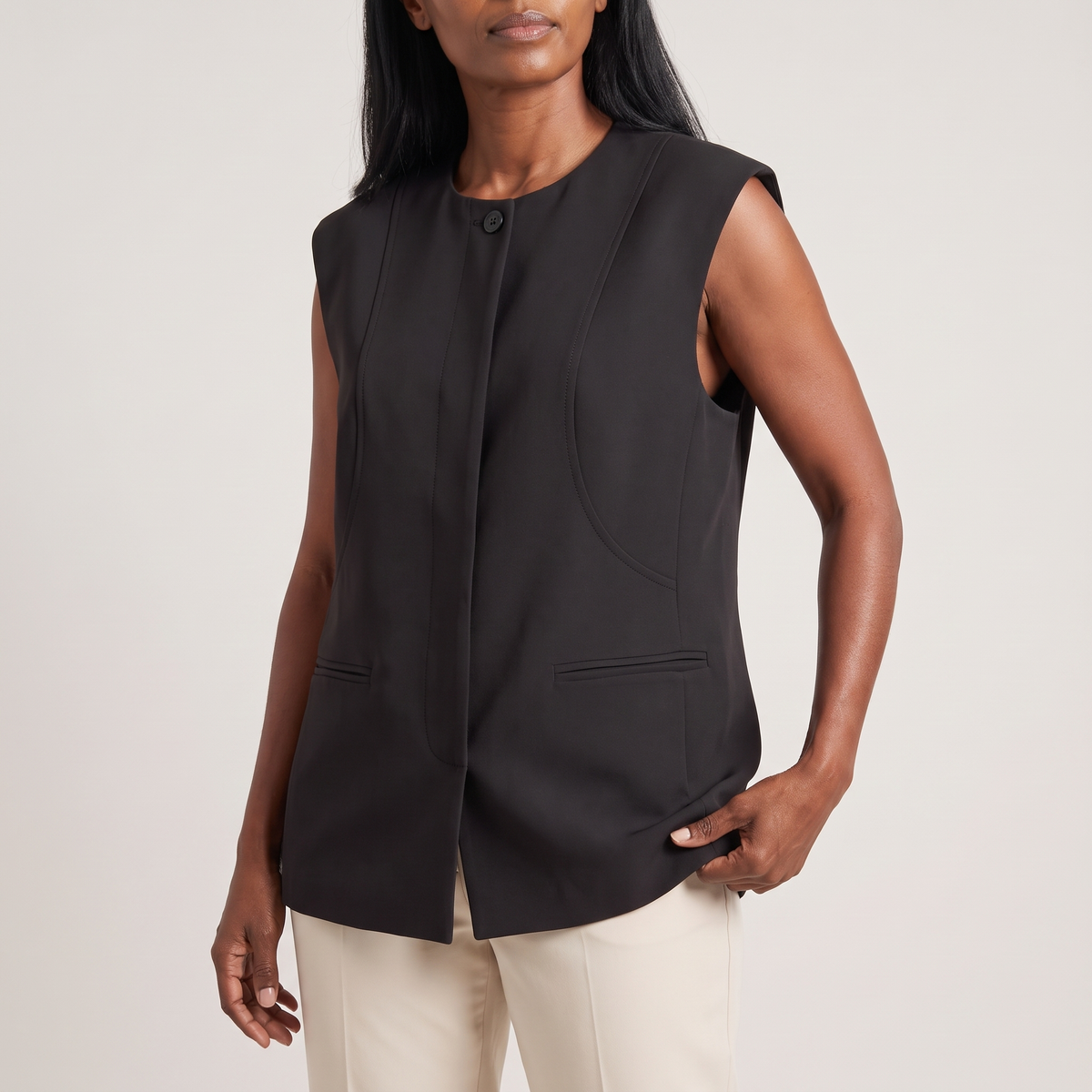 Gilet tailleur sans manches marianne