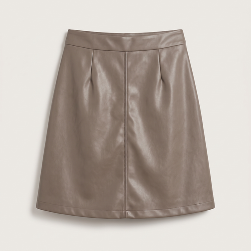Jupe courte tailleur effet cuir daphné