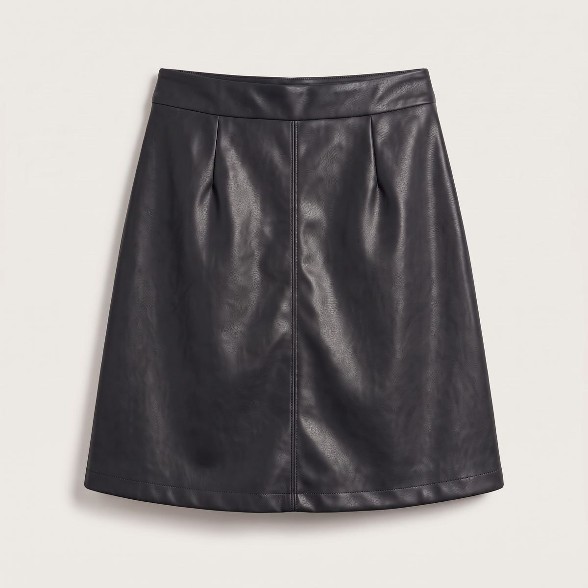 Jupe courte tailleur effet cuir daphné