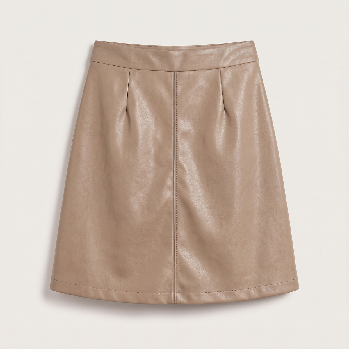 Jupe courte tailleur effet cuir daphné