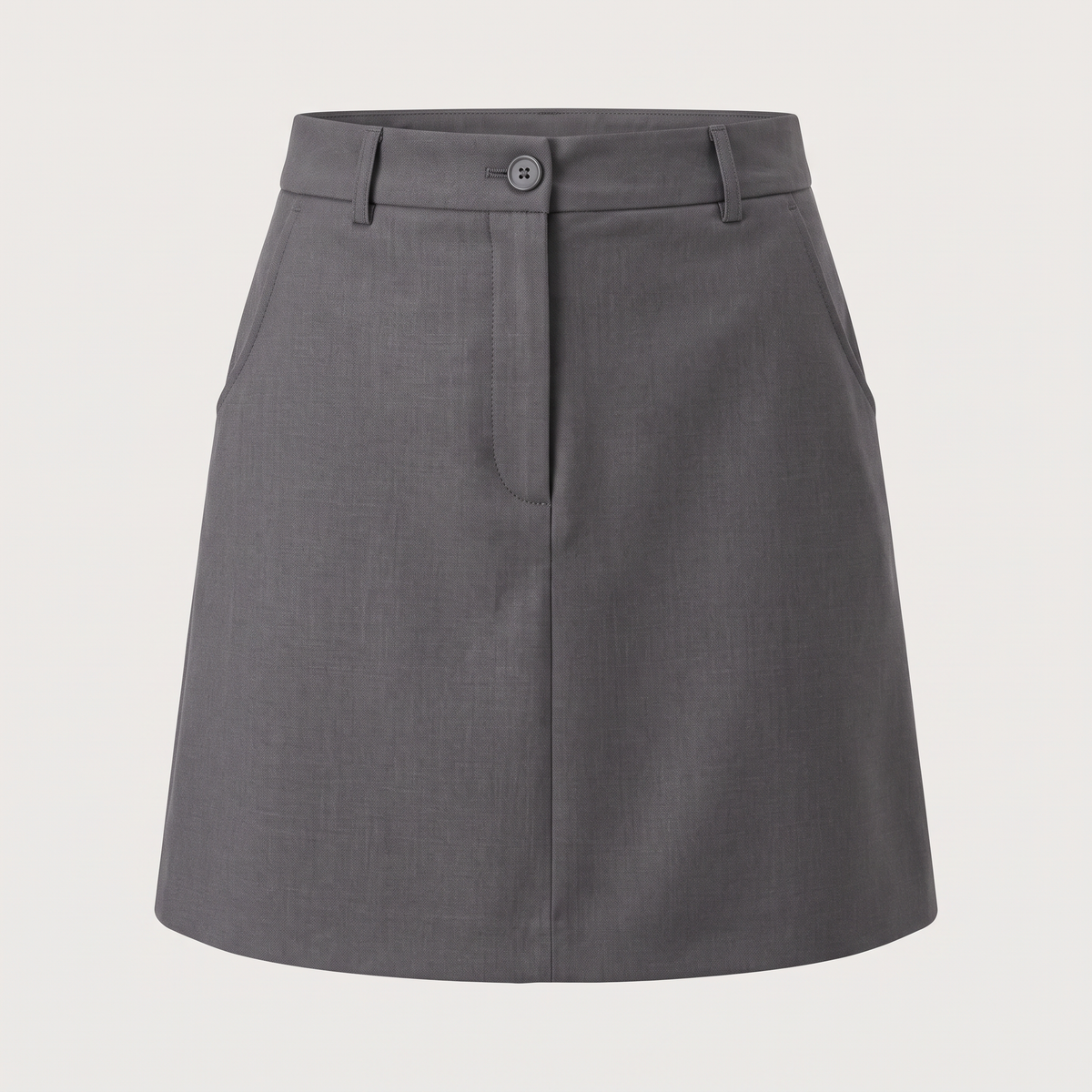 Jupe tailleur courte trapèze adélie