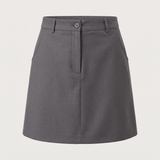 Jupe tailleur courte trapèze adélie