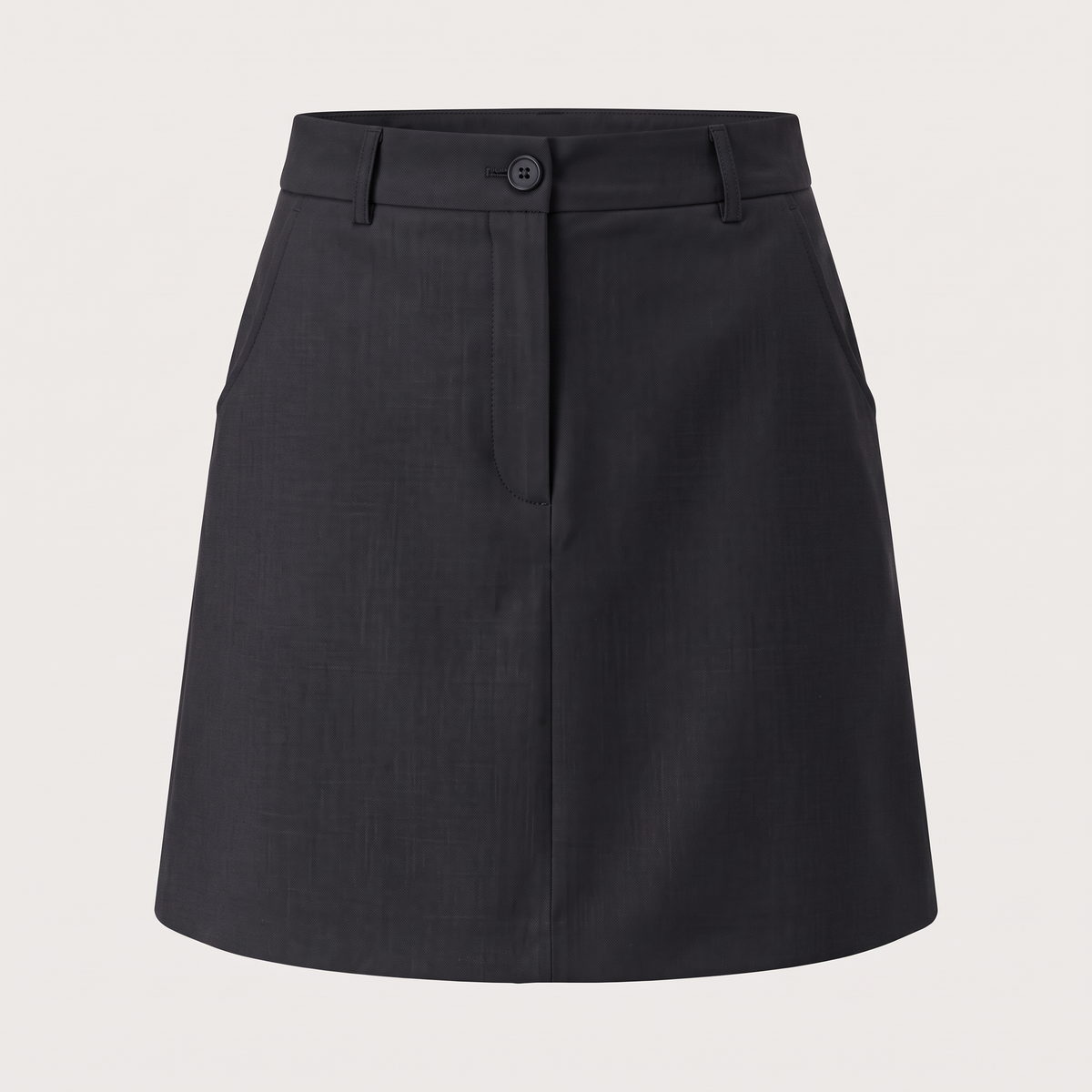 Jupe tailleur courte trapèze adélie