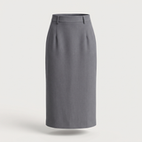 Jupe midi droite astrid