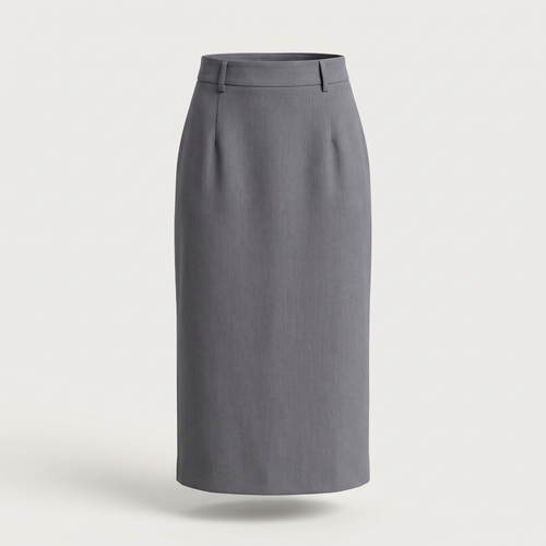 Jupe midi droite astrid