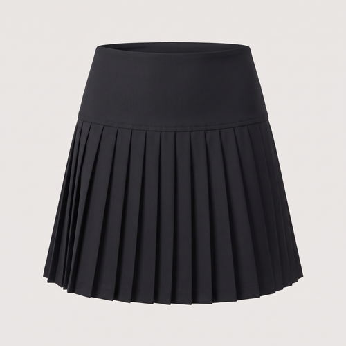 Jupe tailleur plissée courte isaline