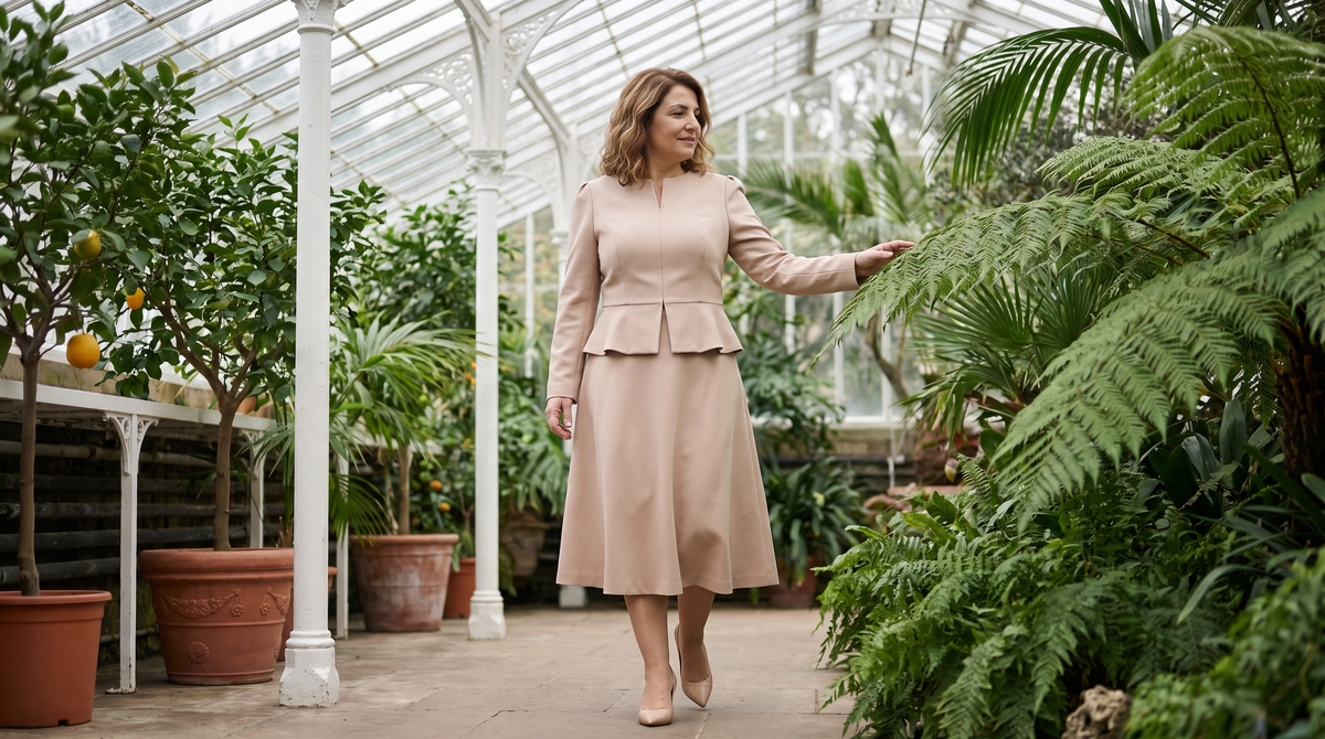Ensemble tailleur Ophélie porté en situation
