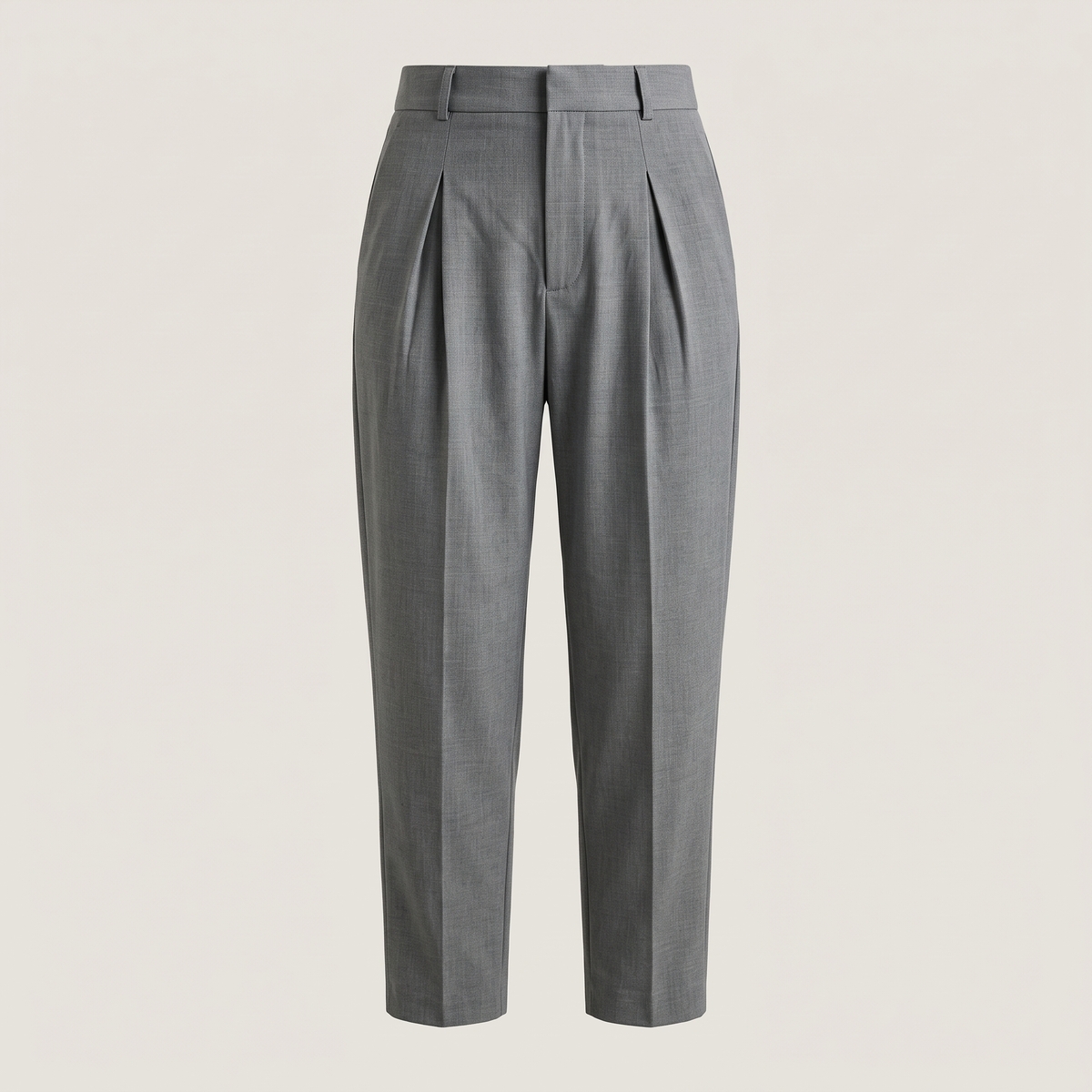Pantalon carotte gris mona