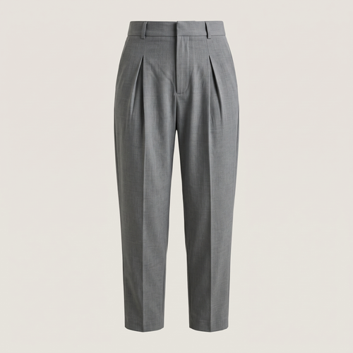 Pantalon carotte gris mona